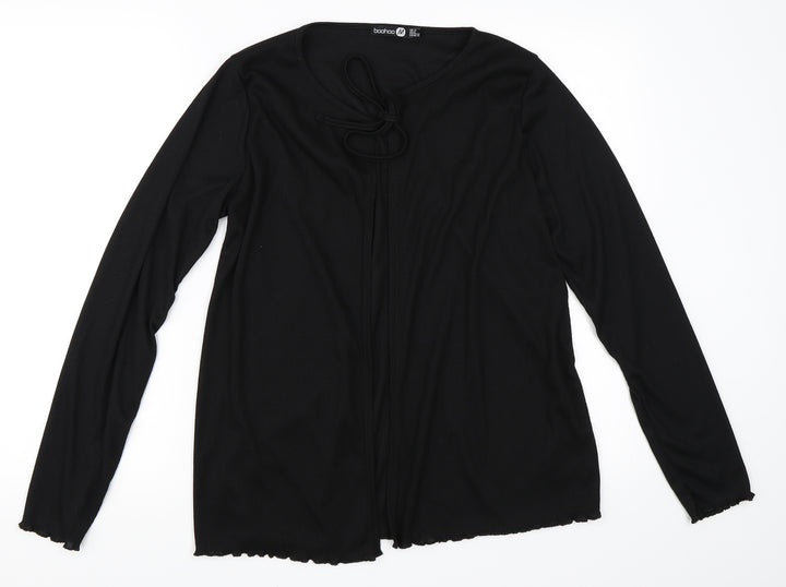 Boohoo Womens Black   Cardigan Jumper Size 12