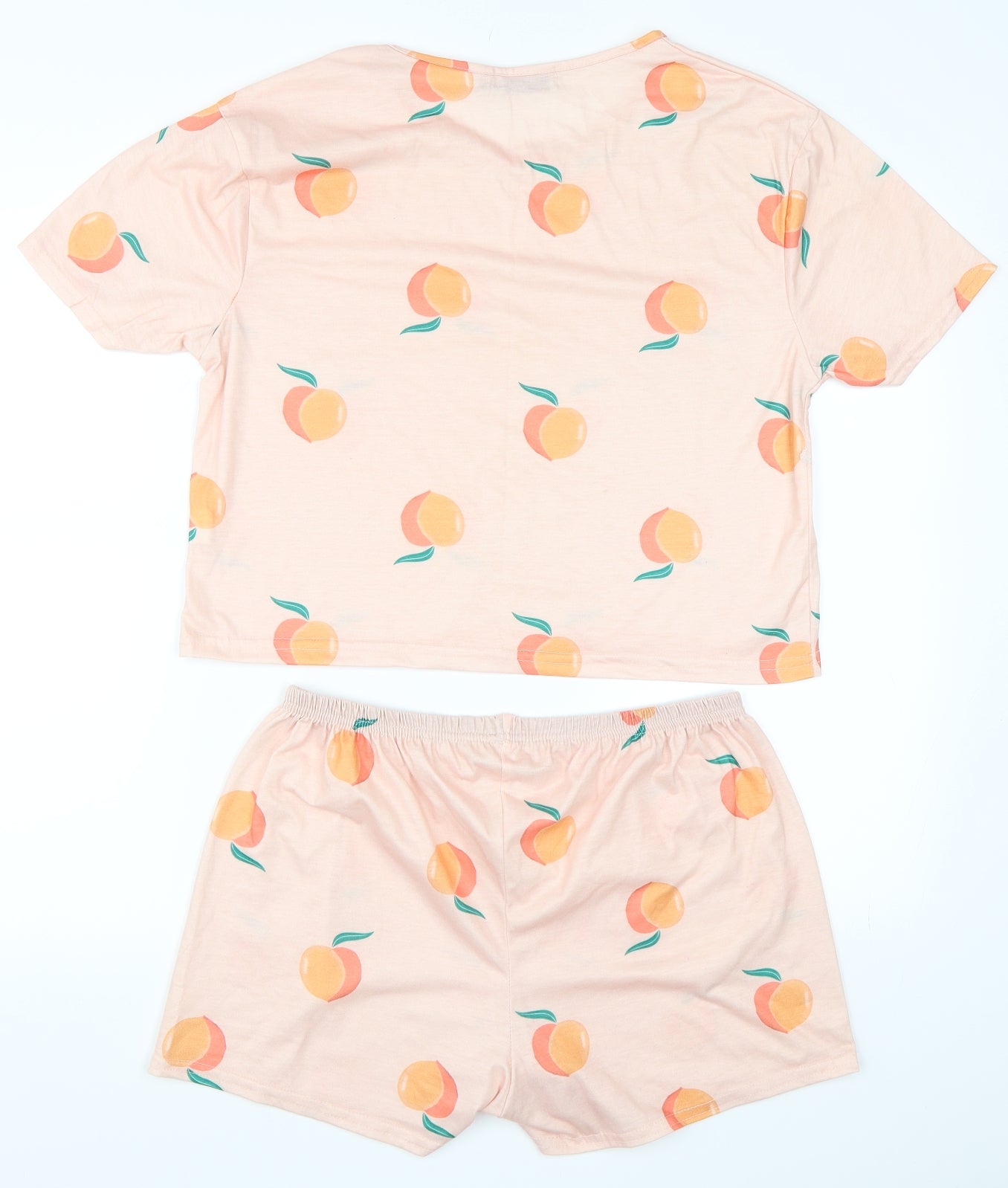 In the Style Womens Orange Solid  Top Pyjama Set Size 10