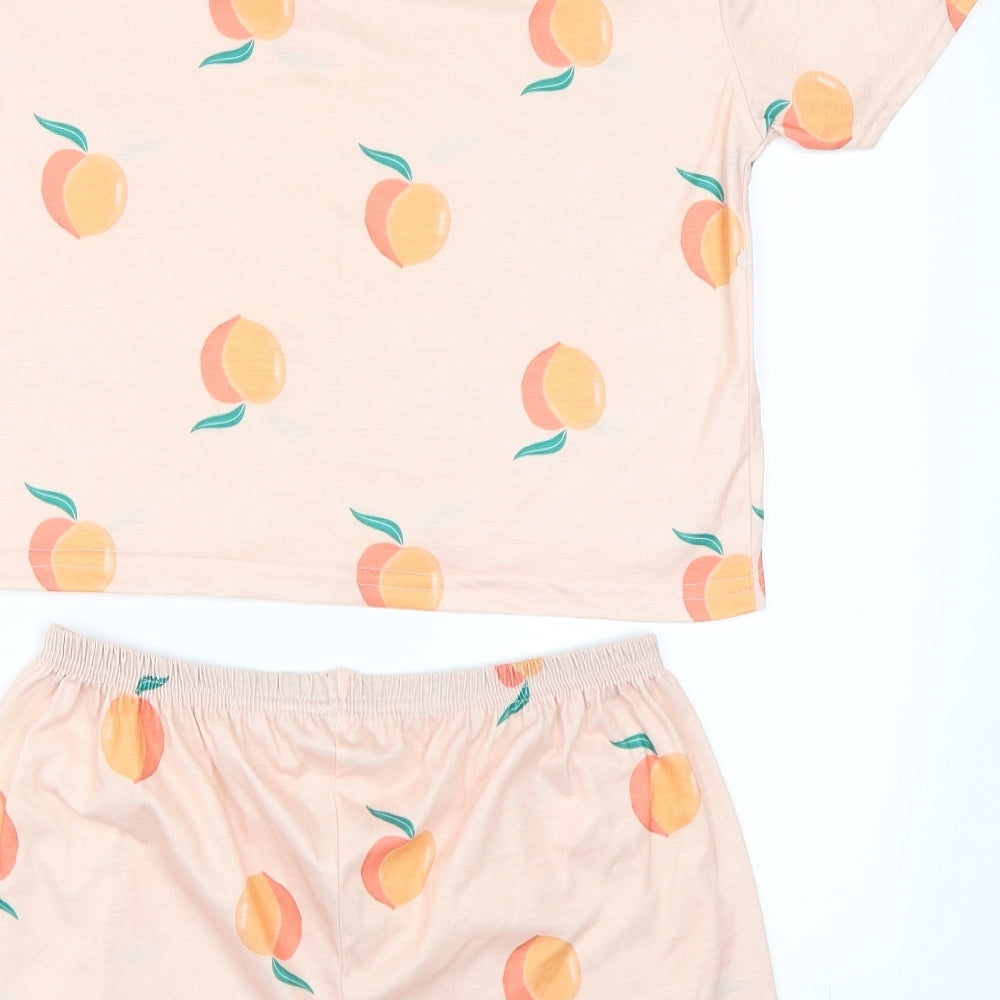 In the Style Womens Orange Solid  Top Pyjama Set Size 10