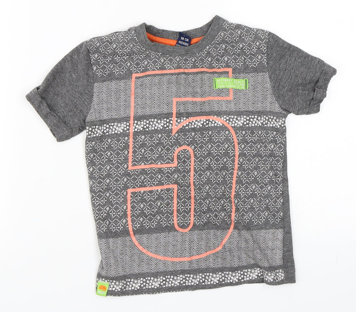 Preworn Boys Grey Basic T-Shirt Size 3 Years