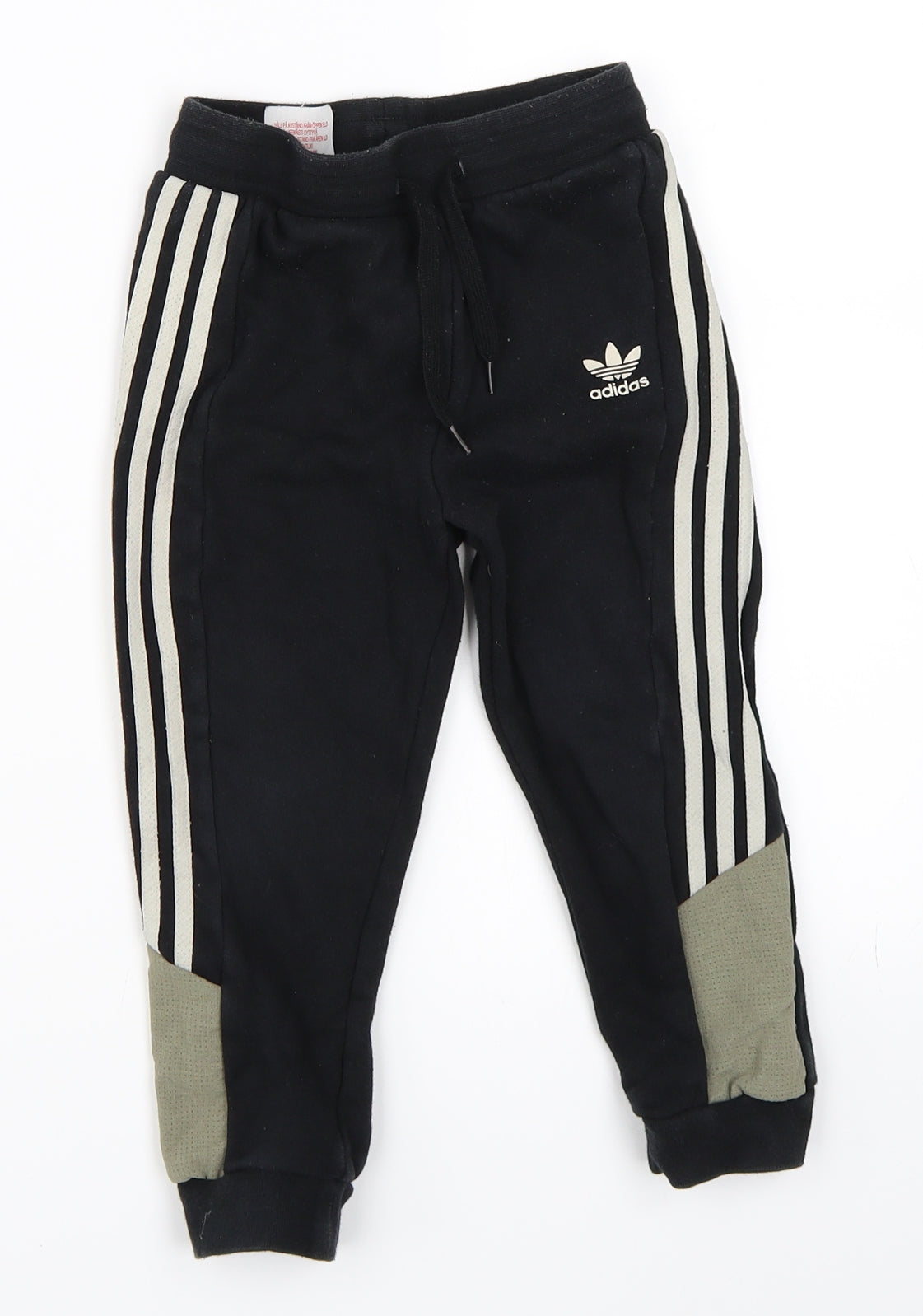 adidas Boys Black   Jogger Trousers Size 3-4 Years