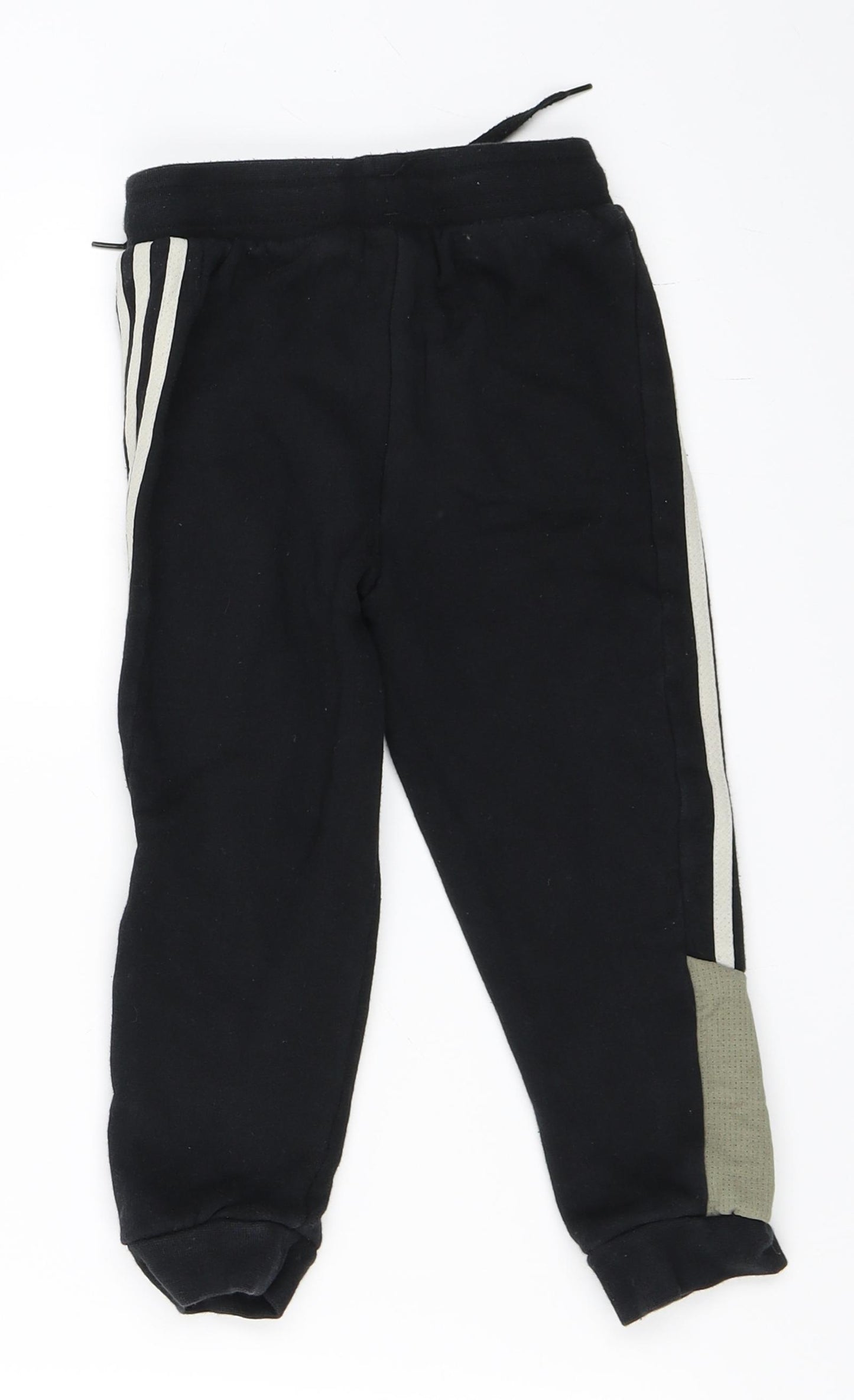 adidas Boys Black   Jogger Trousers Size 3-4 Years