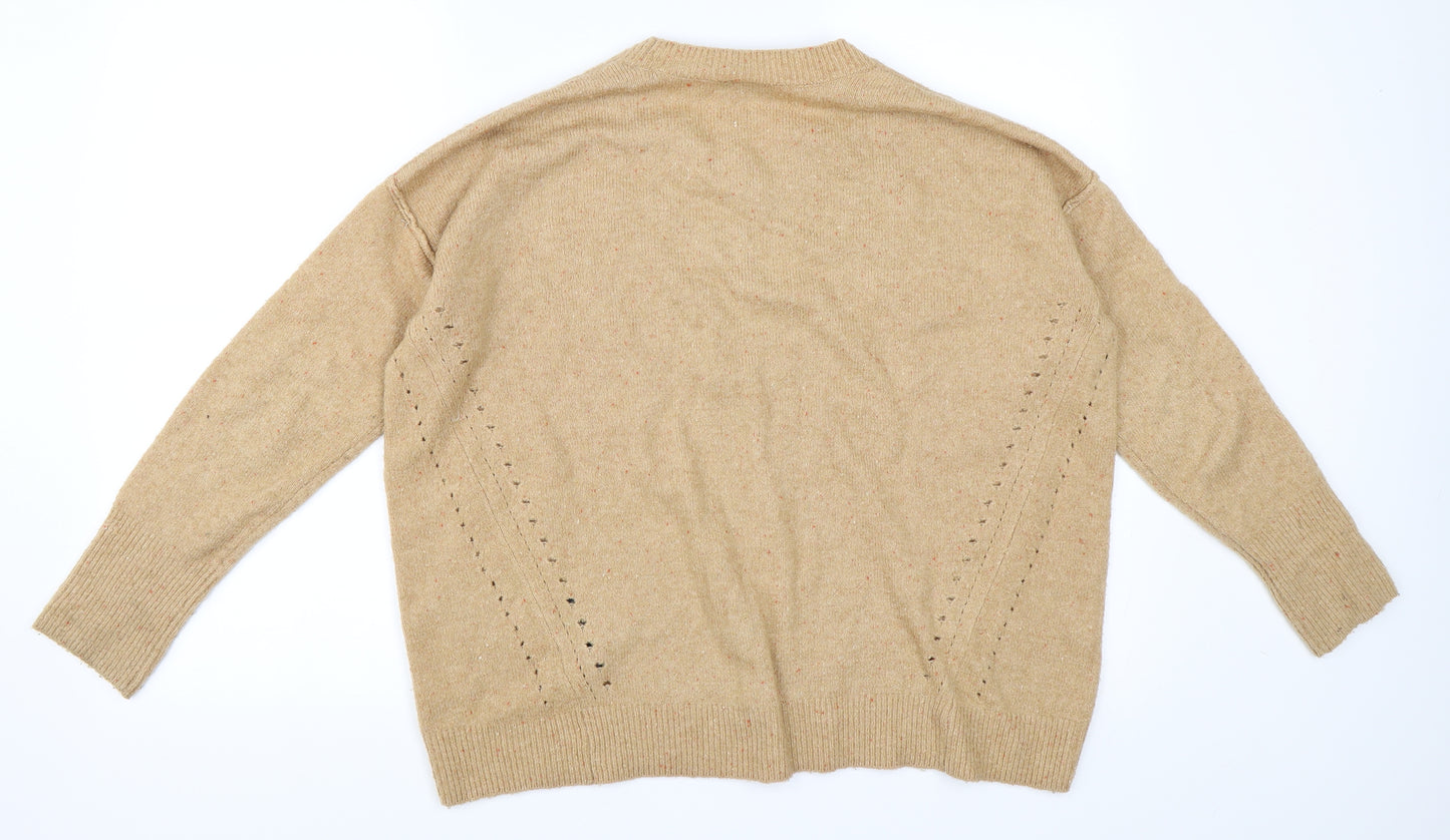 Topshop Womens Beige   Pullover Jumper Size 8
