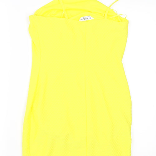 Miss Selfridge Womens Yellow   Bodycon  Size 10