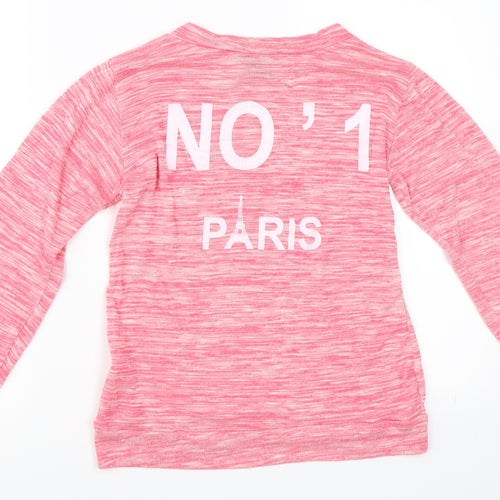 Funky Fit Womens Pink   Pullover Sweatshirt Size S