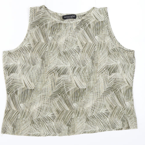 Principles Womens Green   Basic Blouse Size 14