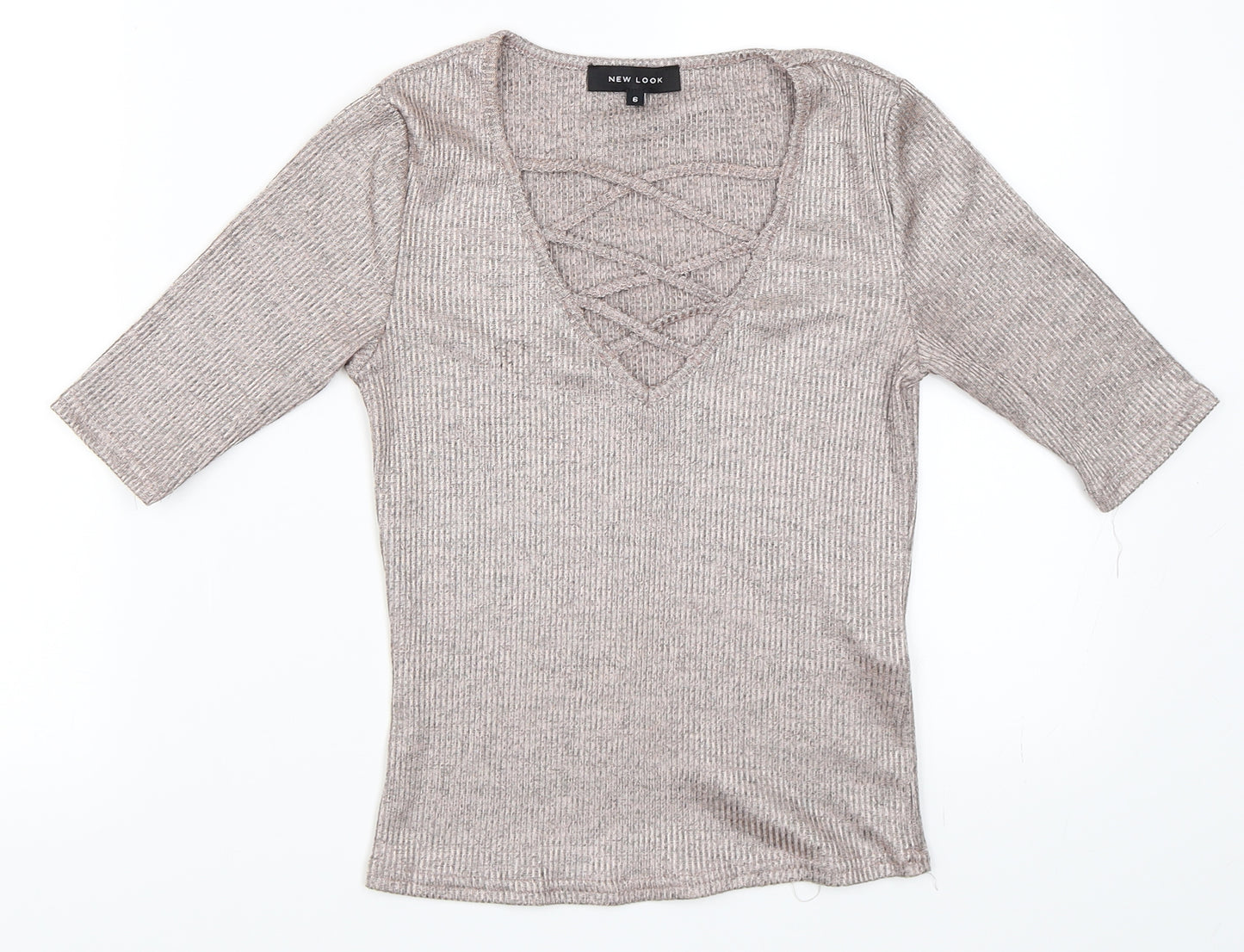 New Look Womens Pink   Basic T-Shirt Size 6