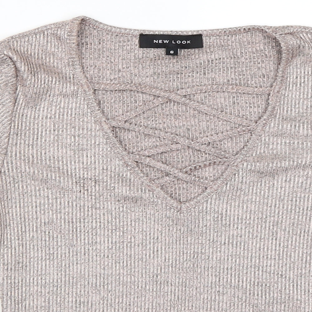 New Look Womens Pink   Basic T-Shirt Size 6
