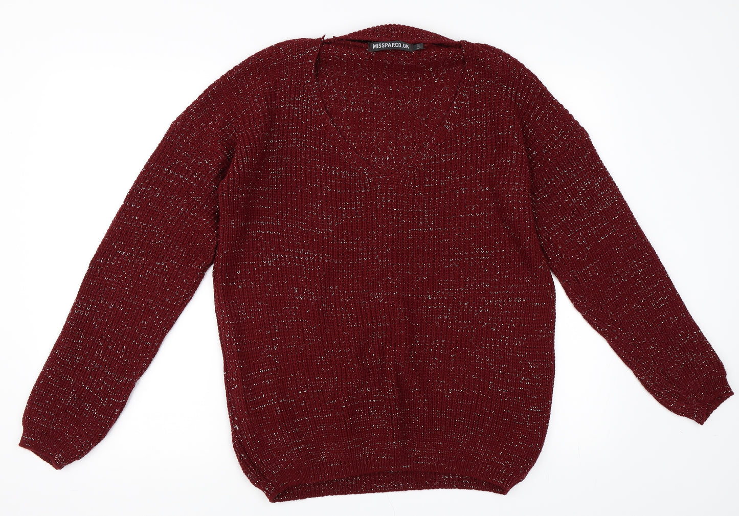 Misspap Womens Red   Pullover Jumper Size M