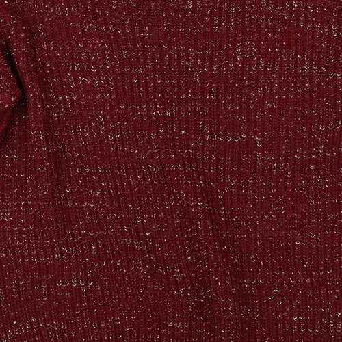 Misspap Womens Red   Pullover Jumper Size M