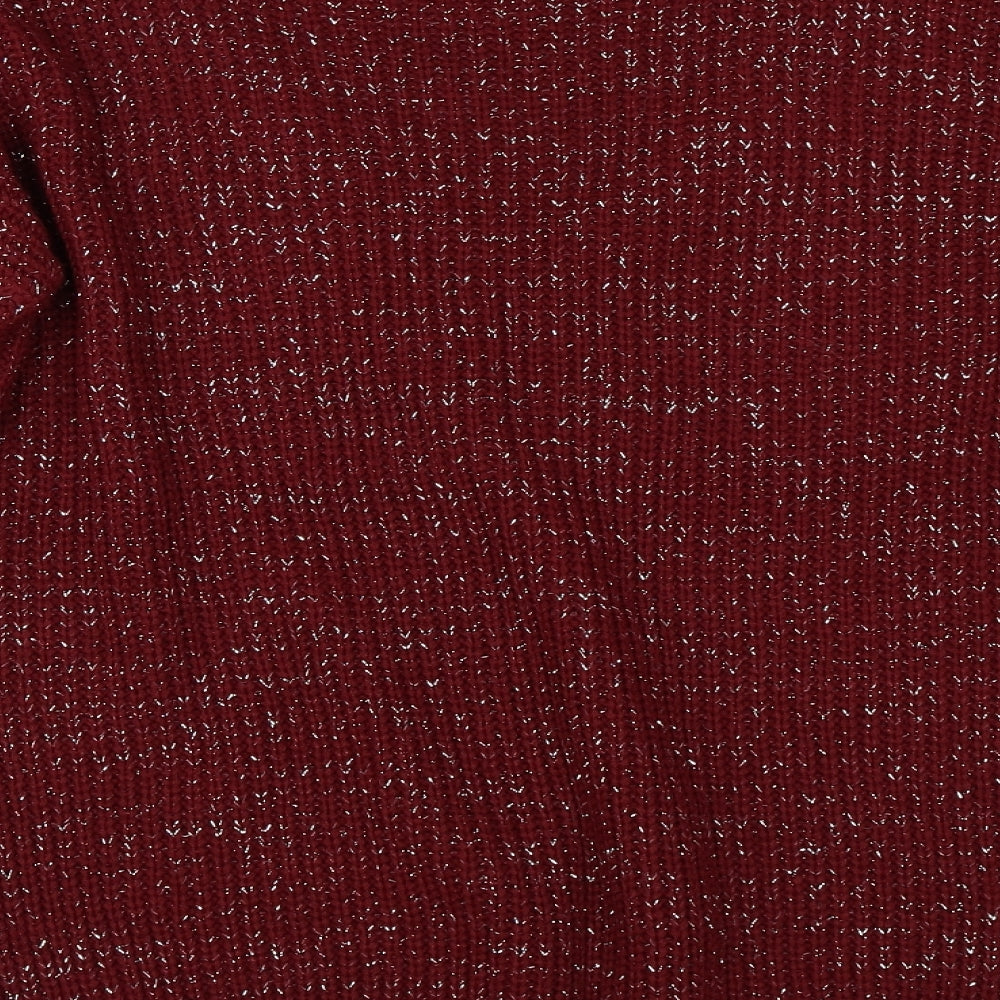 Misspap Womens Red   Pullover Jumper Size M
