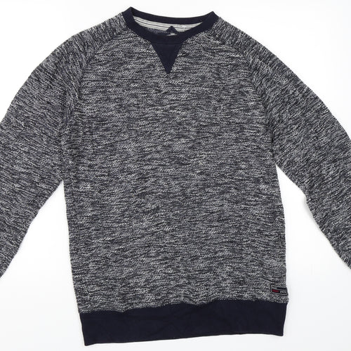 Easy Mens Blue   Pullover Sweatshirt Size S