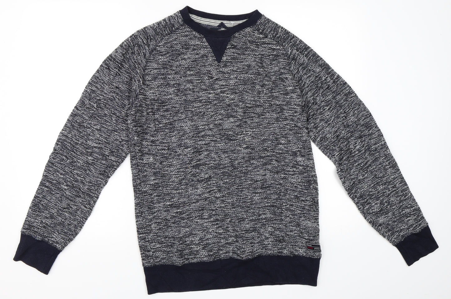 Easy Mens Blue   Pullover Sweatshirt Size S