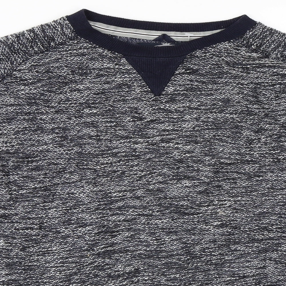 Easy Mens Blue   Pullover Sweatshirt Size S