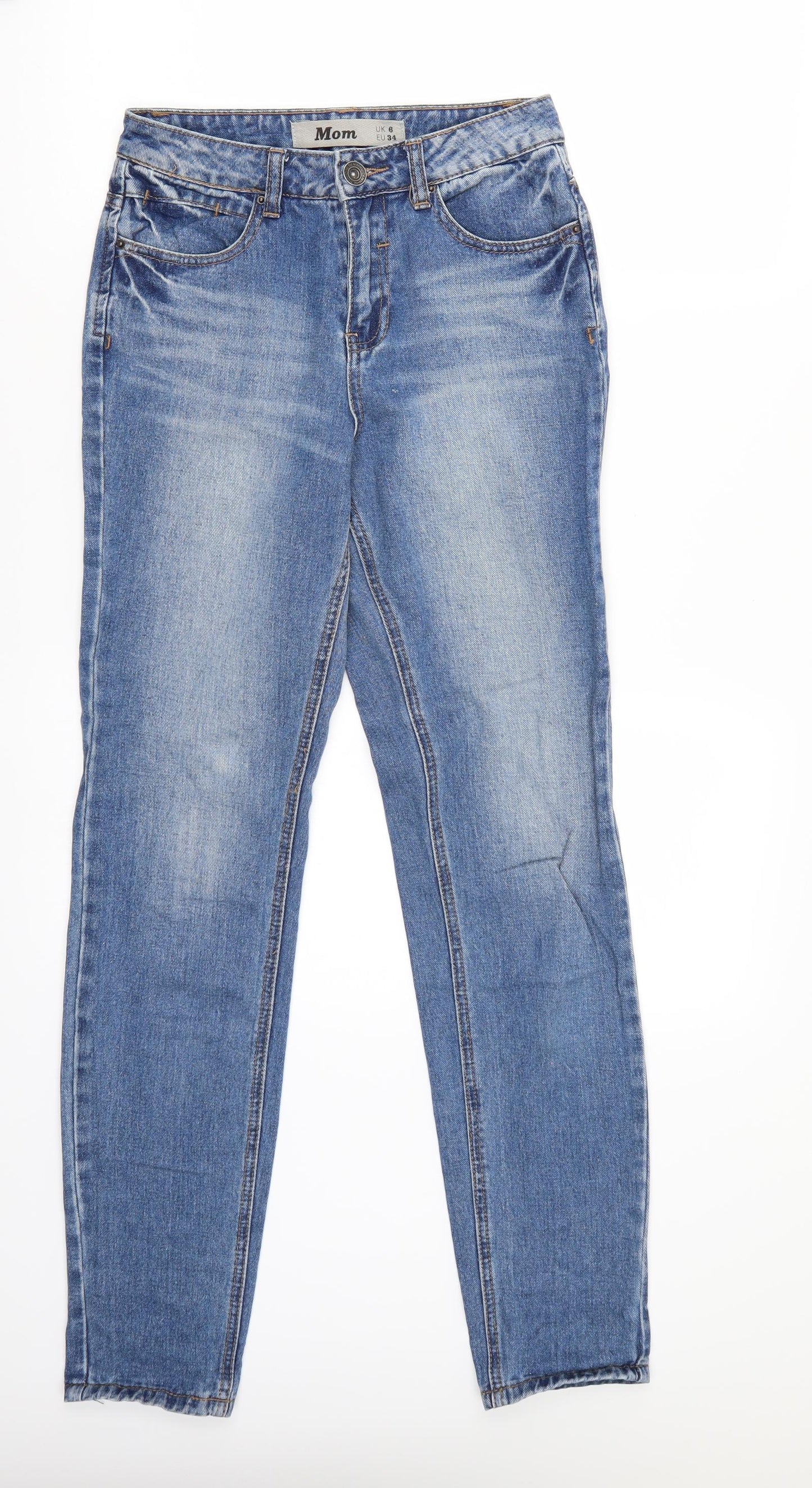 Newlook Womens Blue   Cropped Jeans Size 6 L30 in