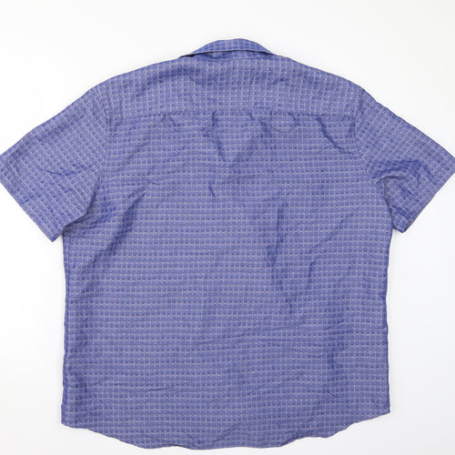 Marks and Spencer Mens Blue    Button-Up Size XL