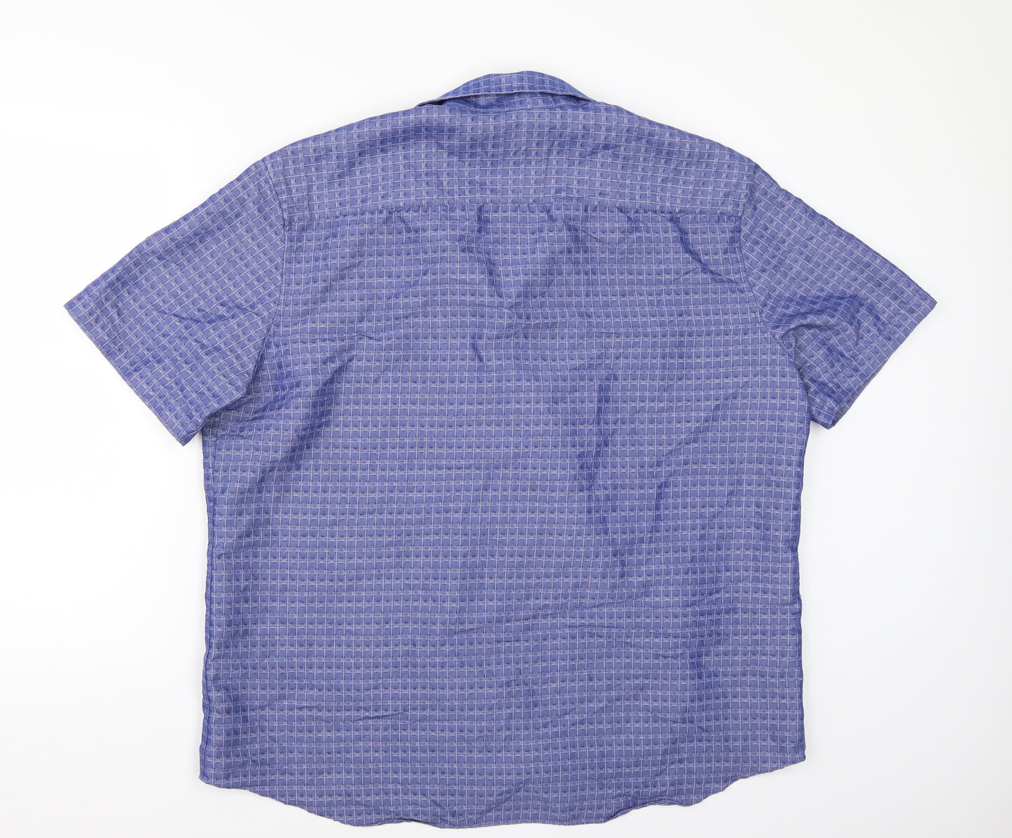 Marks and Spencer Mens Blue    Button-Up Size XL
