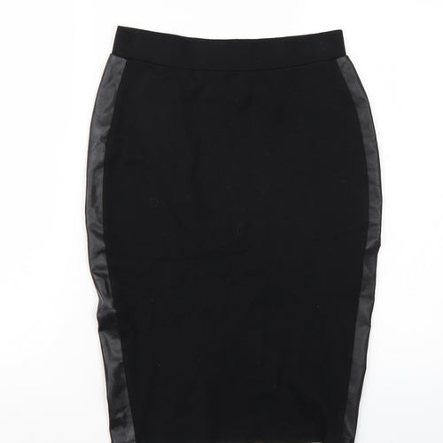 F&F Womens Black   Straight & Pencil Skirt Size 8