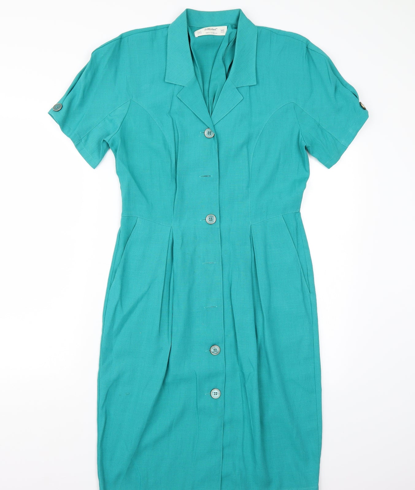 Marks and Spencer Womens Green   A-Line  Size 12