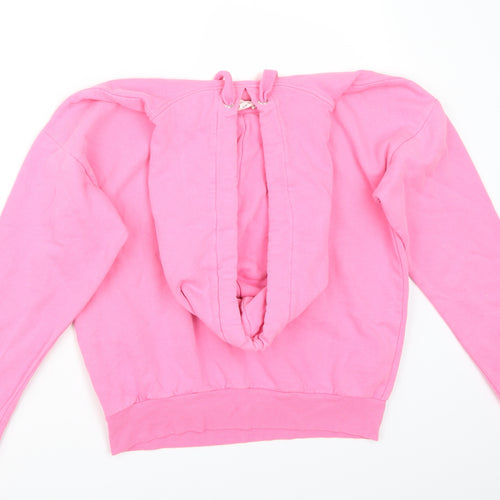 H&M Womens Pink   Pullover Hoodie Size XS