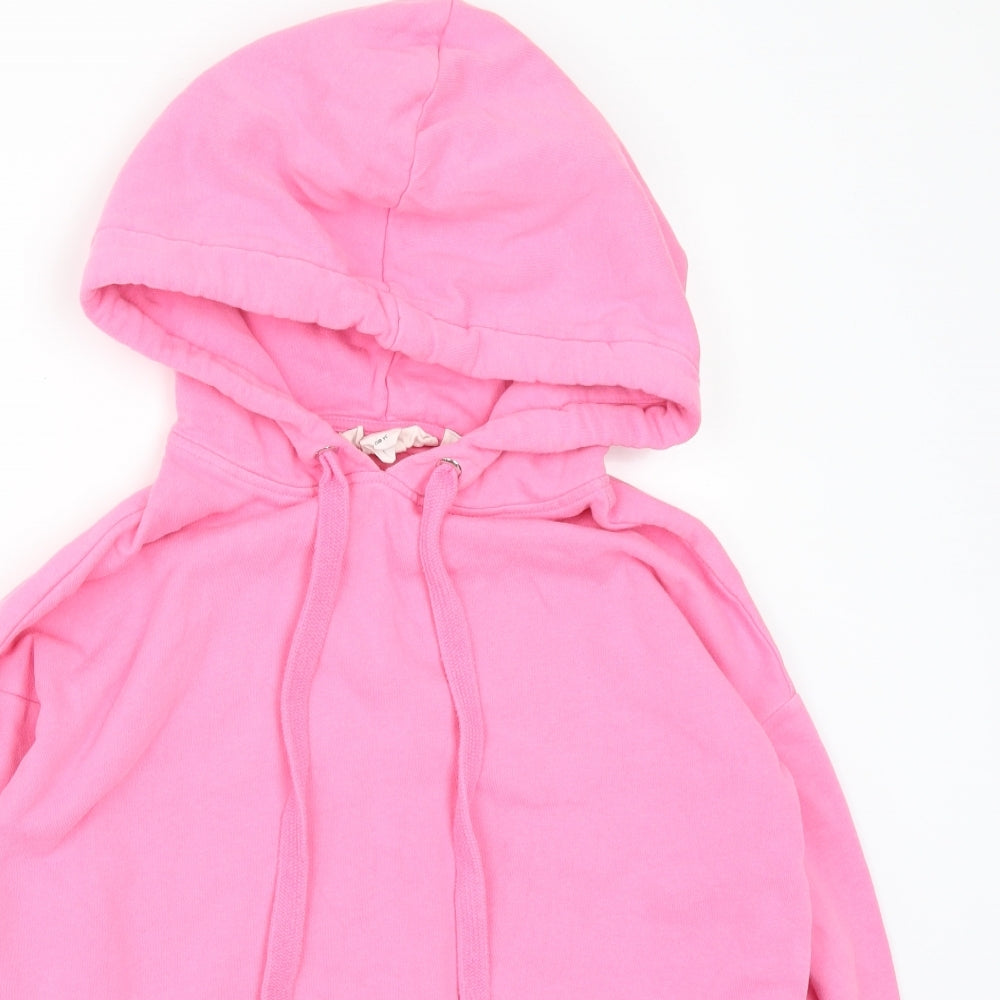 H&M Womens Pink   Pullover Hoodie Size XS