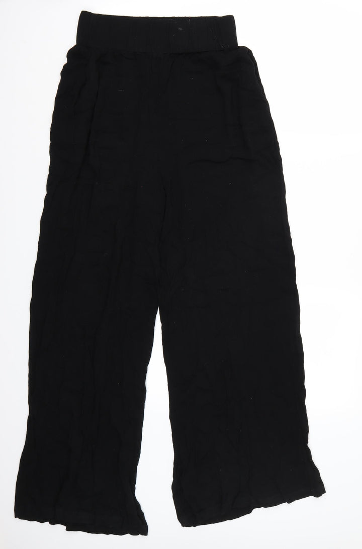 Misspap Womens Black Trousers Size 8 L31 in