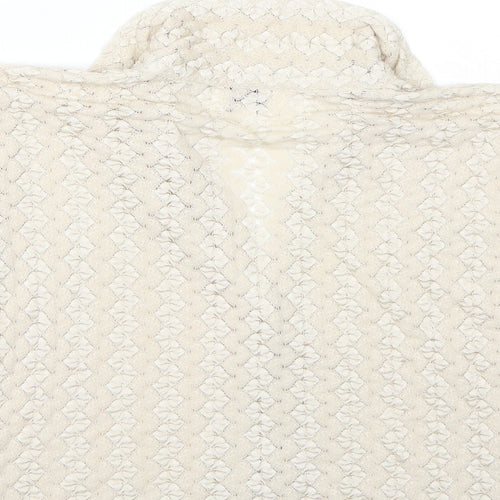 Nouveau Edition Womens Beige   Basic Button-Up Size M