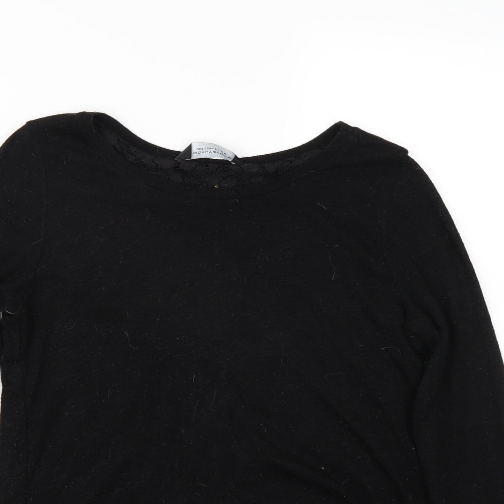 Dorothy Perkins Womens Black   Basic T-Shirt Size 10