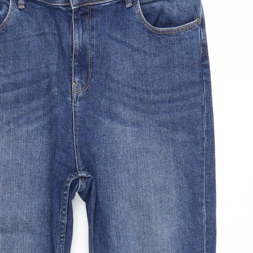 Fat Face Womens Blue   Cropped Jeans Size 14 L24 in