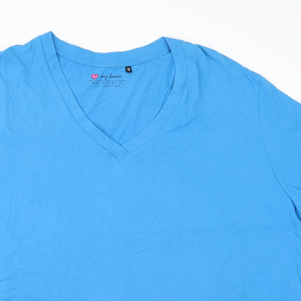 Love your basics Womens Blue   Basic T-Shirt Size 24