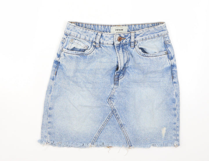 Newlook Womens Blue A-Line Skirt Size 8