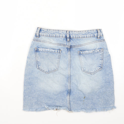 Newlook Womens Blue   A-Line Skirt Size 8