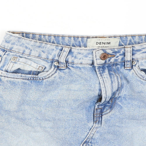 Newlook Womens Blue   A-Line Skirt Size 8