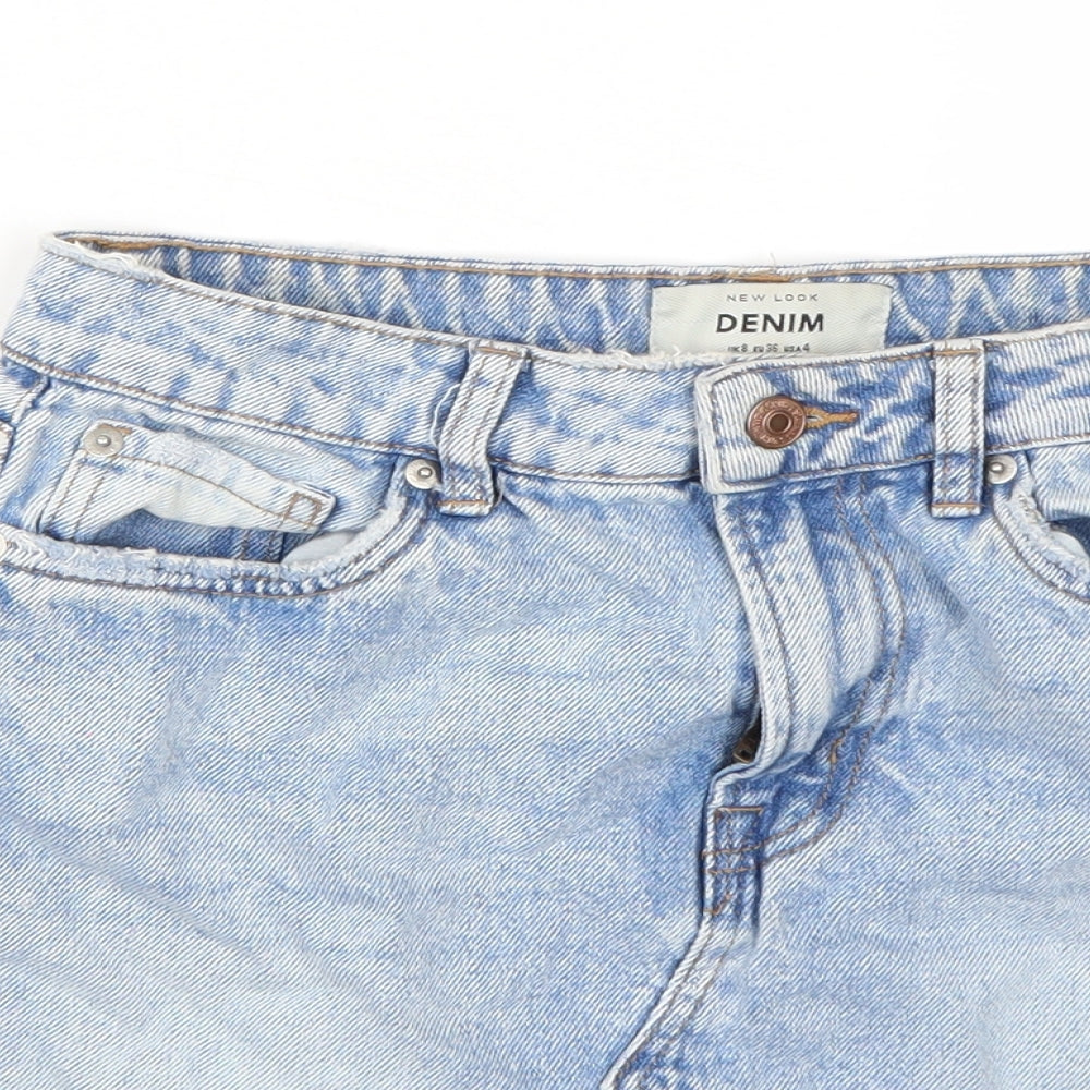 Newlook Womens Blue   A-Line Skirt Size 8