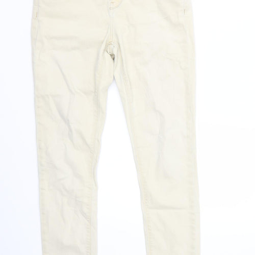 38 Womens Beige   Straight Jeans Size 6 L28 in