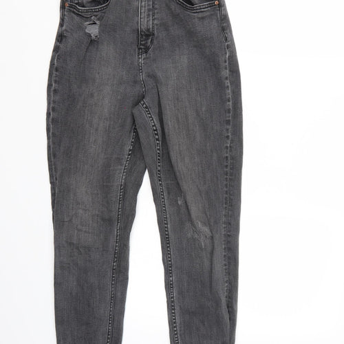H&M Womens Black   Straight Jeans Size 6 L25 in