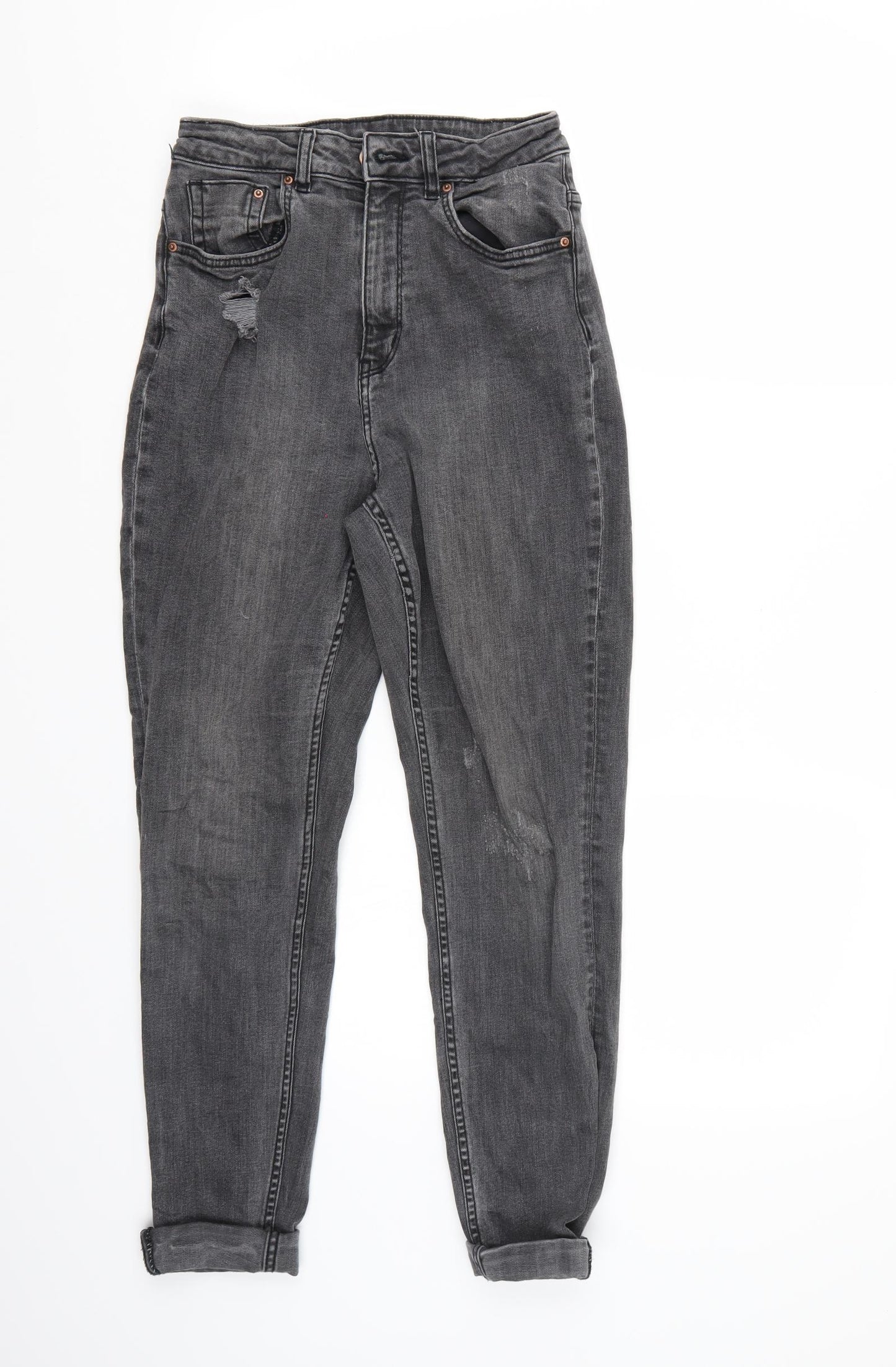 H&M Womens Black   Straight Jeans Size 6 L25 in