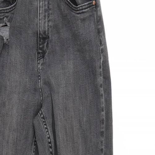 H&M Womens Black   Straight Jeans Size 6 L25 in