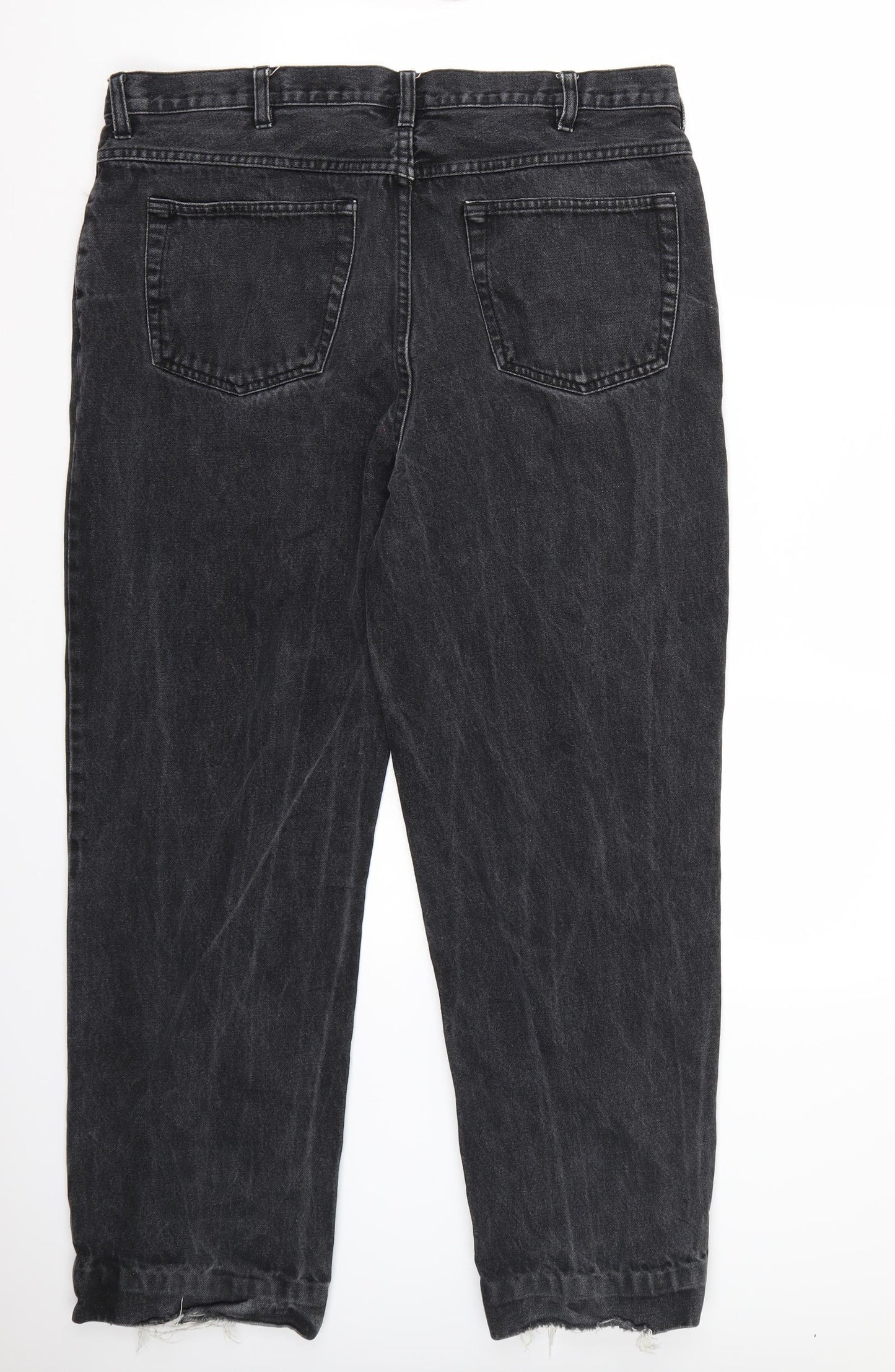 Preworn Womens Black   Straight Jeans Size 38 L32 in