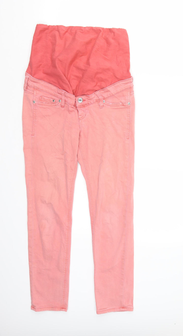 H&M Womens Pink   Straight Jeans Size 6 L27 in