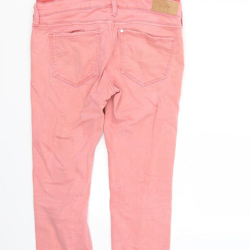 H&M Womens Pink   Straight Jeans Size 6 L27 in