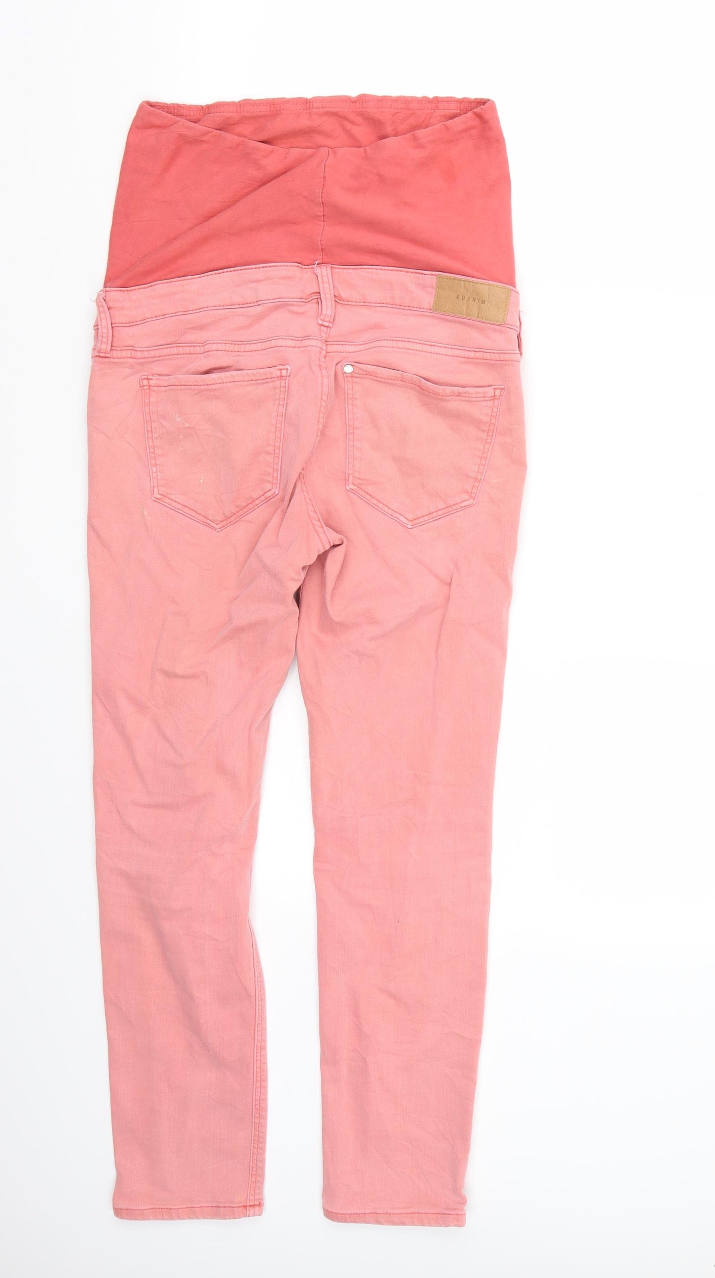 H&M Womens Pink   Straight Jeans Size 6 L27 in