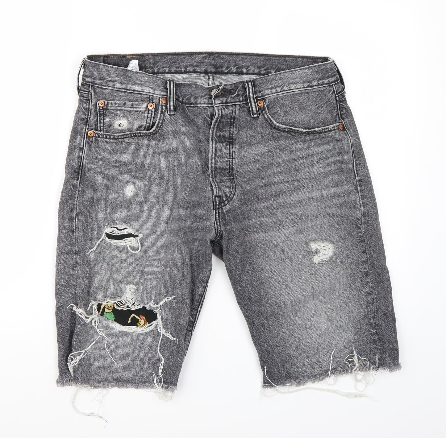 Levis Womens Grey   Bermuda Shorts Size 33 in