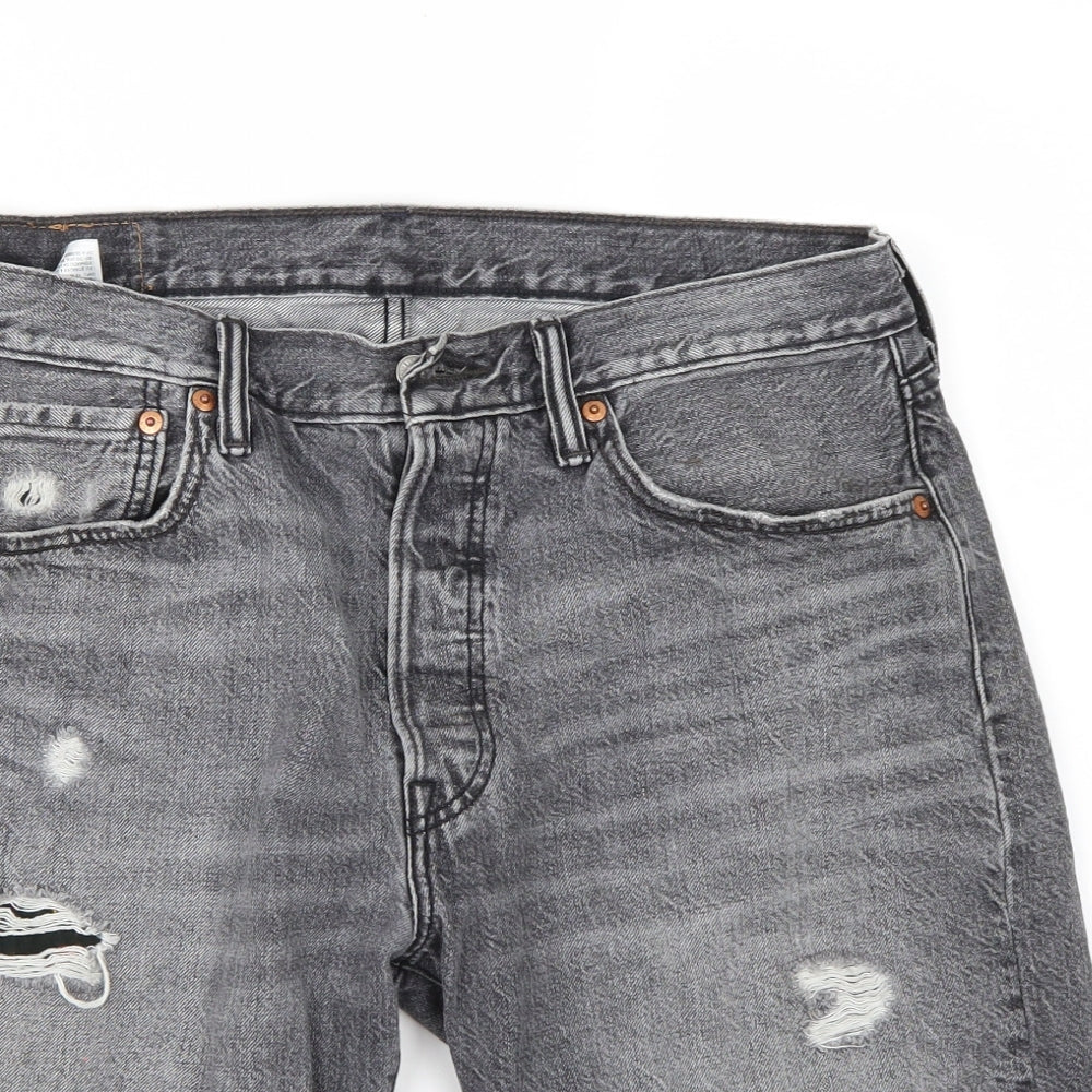 Levis Womens Grey   Bermuda Shorts Size 33 in