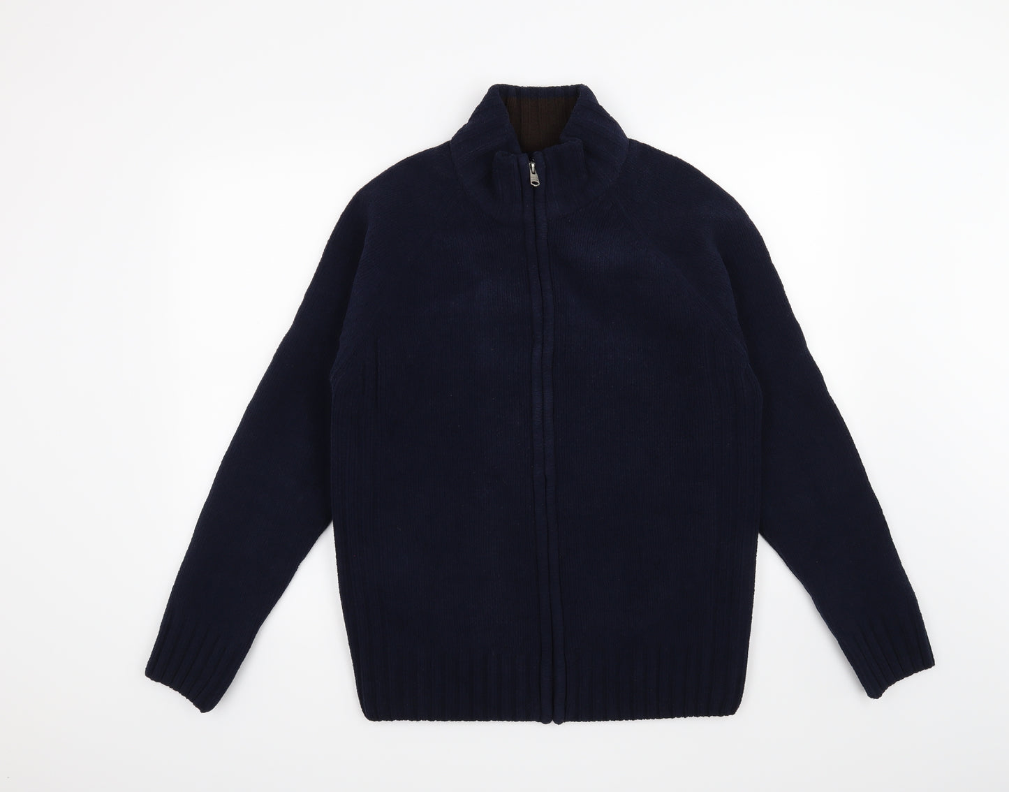 Preworn Mens Blue   Cardigan Jumper Size L