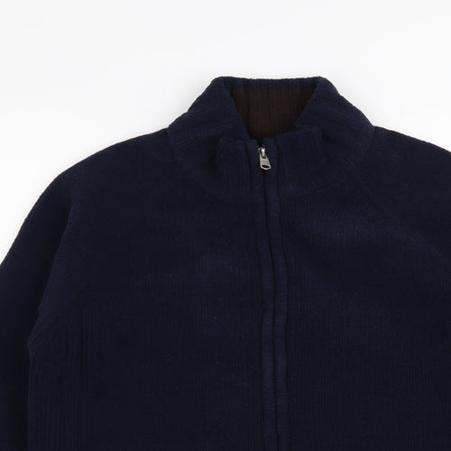 Preworn Mens Blue   Cardigan Jumper Size L