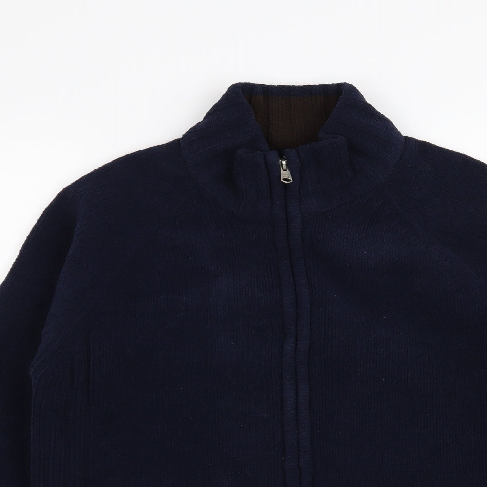 Preworn Mens Blue   Cardigan Jumper Size L
