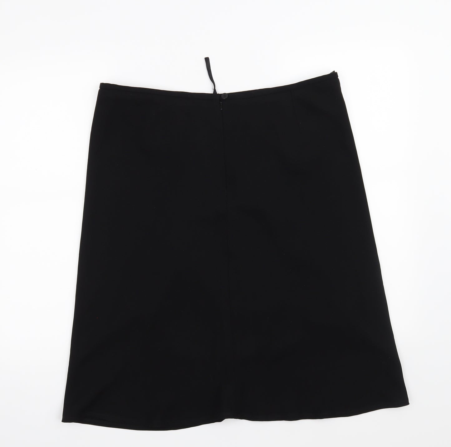 Preworn Womens Black   A-Line Skirt Size 18