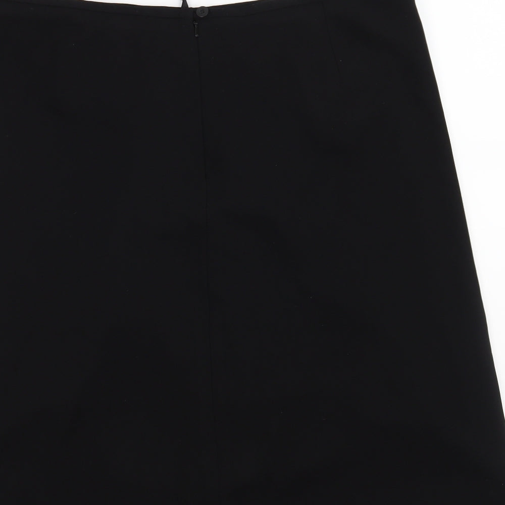 Preworn Womens Black   A-Line Skirt Size 18