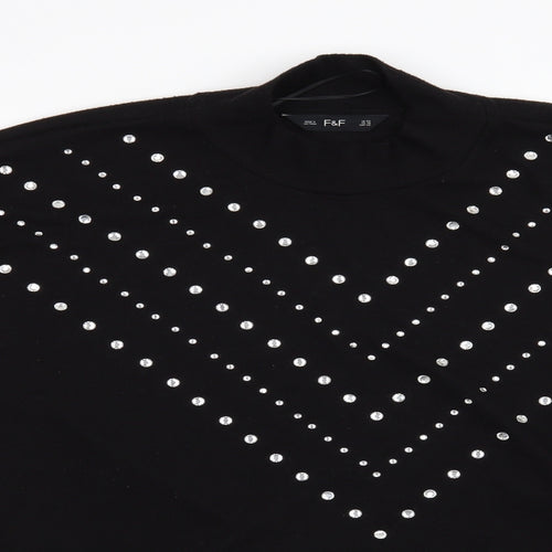 F&F Womens Black   Pullover Jumper Size 22